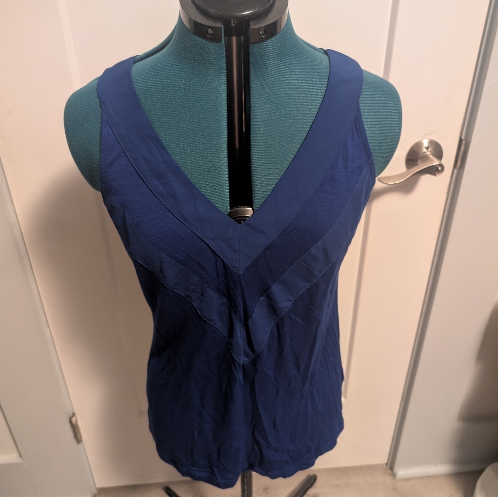 Cobalt Blue Banana Republic Tank Fall 2013